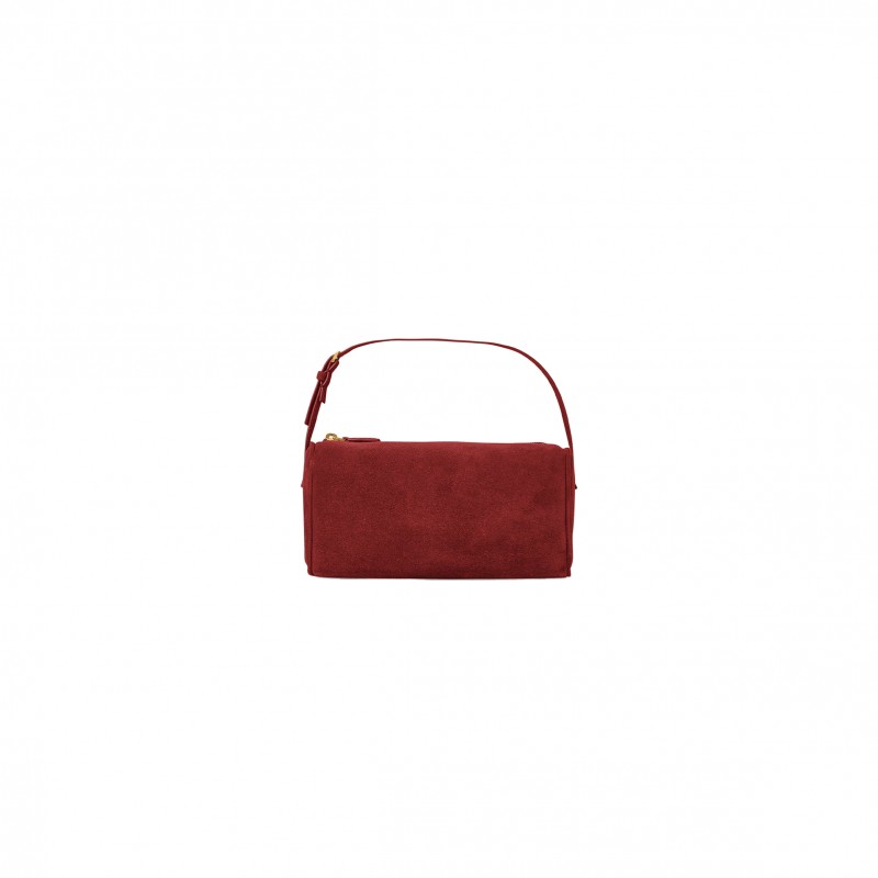 THE ROW 90'S BAG IN NUBUCK CHIANTI W1281L87CHNNG （20*11*8cm）)