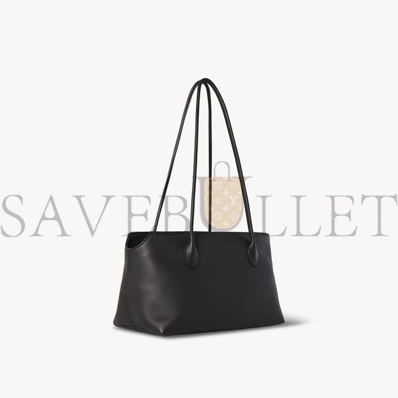 THE ROW TERRASSE BAG IN LEATHER DARK BROWN W1292L23DBP (33*20*18cm)