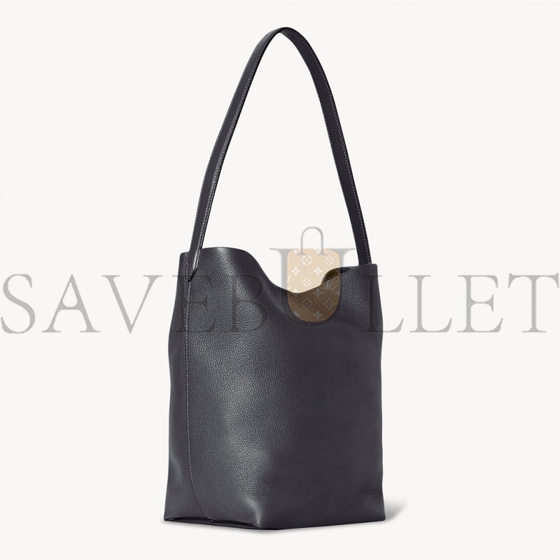 THE ROW MEDIUM NS PARK TOTE BAG IN LEATHER BLACK W1313L129BLPL (33*28*15cm)