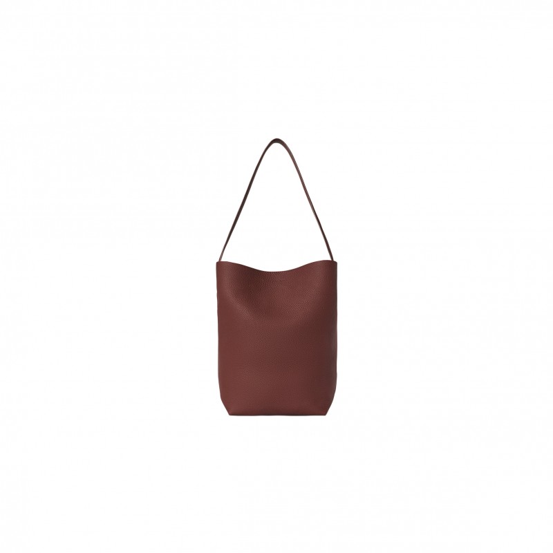 THE ROW MEDIUM NS PARK TOTE BAG IN LEATHER BURNT WOOD W1313L129BWOD (33*28*15cm)