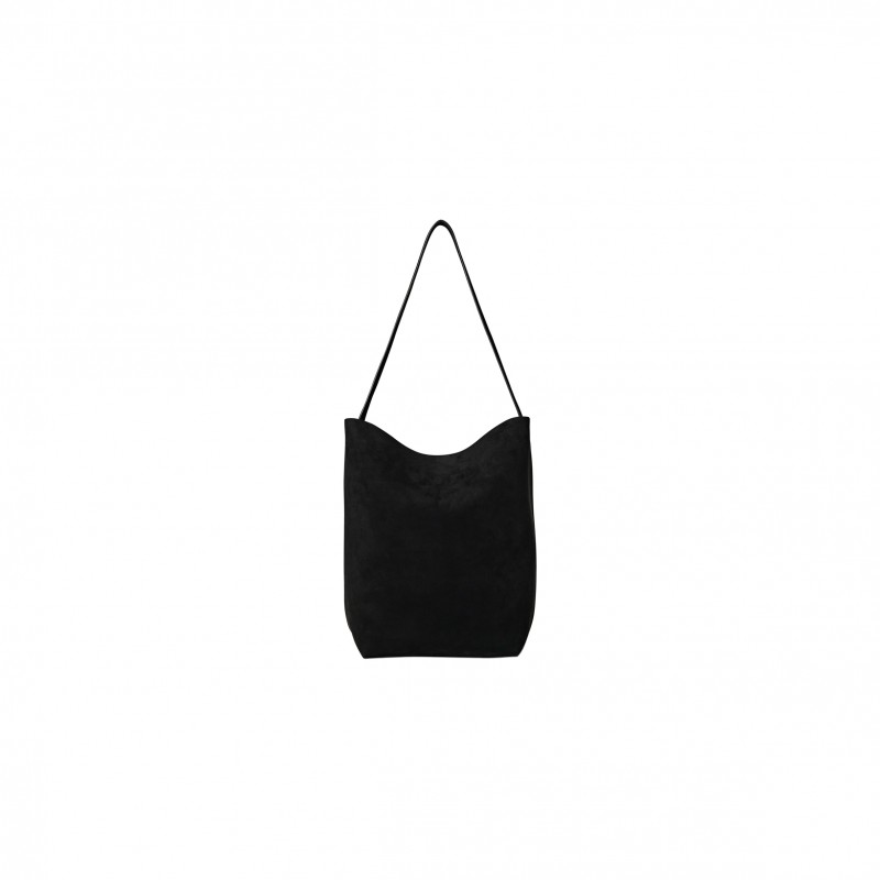 THE ROW MEDIUM NS PARK TOTE BAG IN NUBUCK BLACK W1313L87BLK (33*28*15cm)