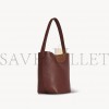 THE ROW SMALL NS PARK TOTE BAG IN LEATHER BURNT WOOD W1314L129BWOD (25*22*12cm)