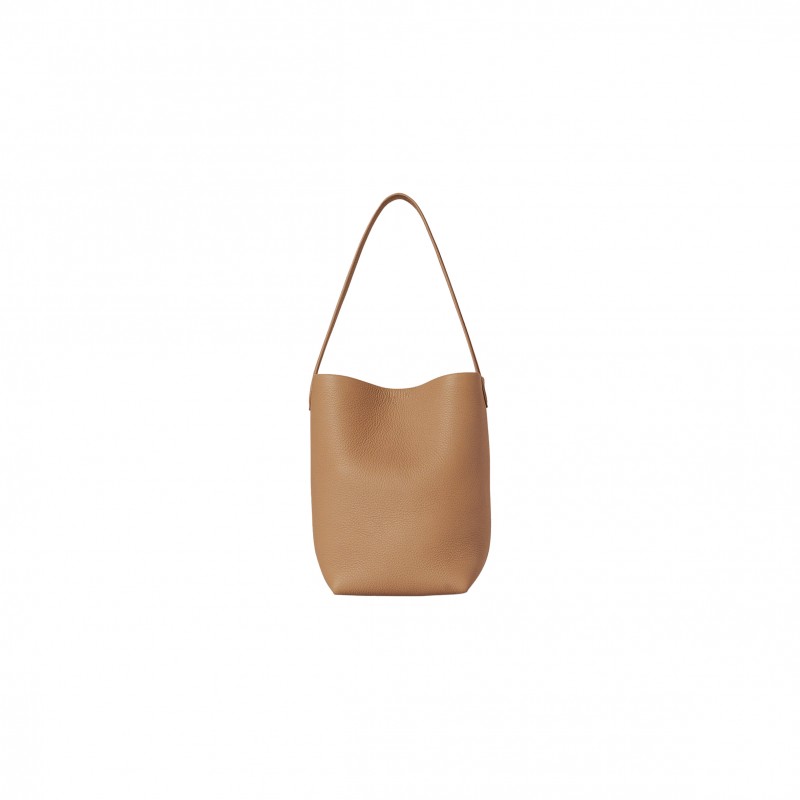 THE ROW SMALL NS PARK TOTE BAG IN LEATHER CINNAMON W1314L129CMON (25*22*12cm)