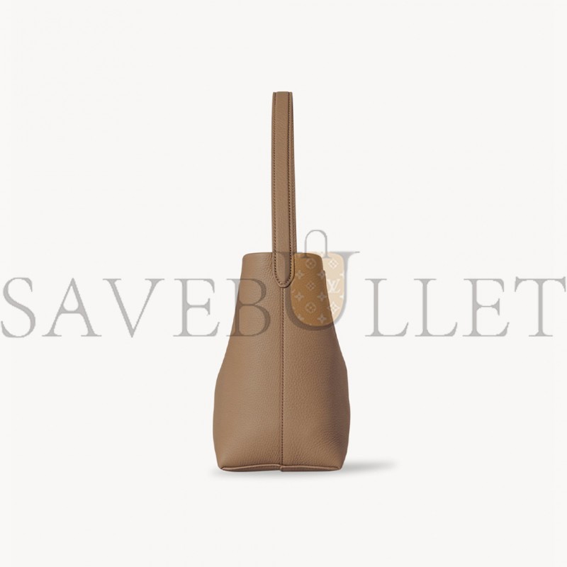 THE ROW SMALL NS PARK TOTE IN LEATHER DARK TAUPE W1314L129DTPL (25*22*12cm)