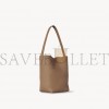 THE ROW SMALL NS PARK TOTE IN LEATHER DARK TAUPE W1314L129DTPL (25*22*12cm)