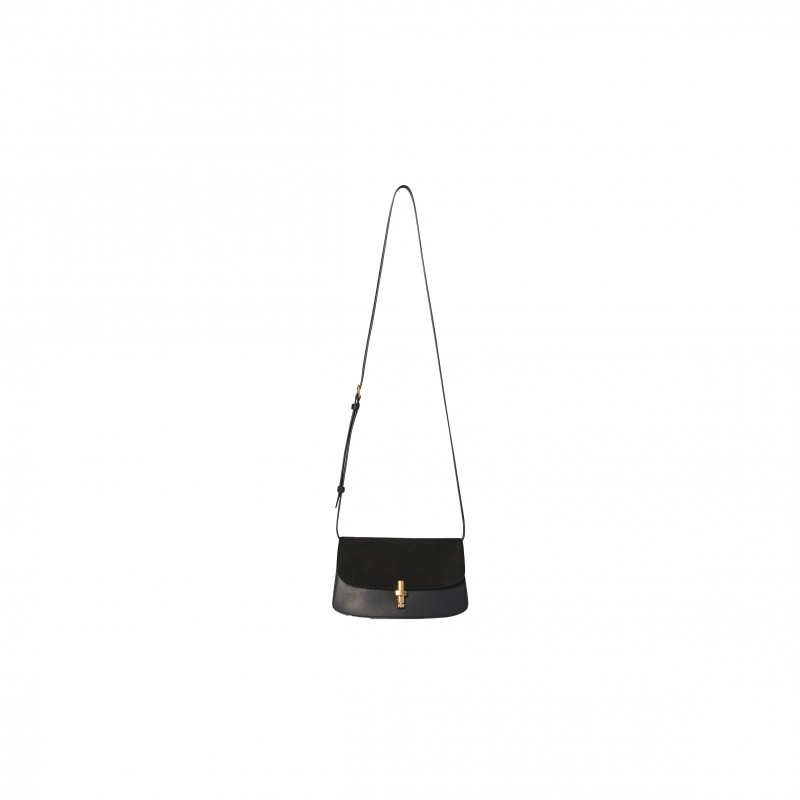 THE ROW SOFIA BAG IN LEATHER BLACK W1569L57L87BAG (19*10*5cm)