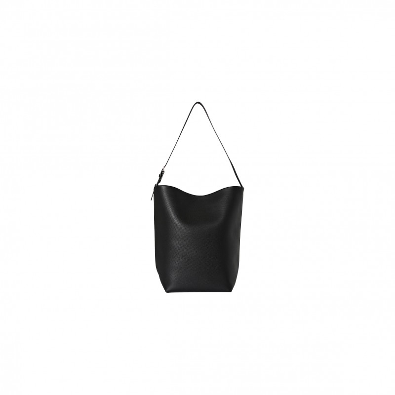 THE ROW LARGE NS SHOULDER BAG IN LEATHER BLACK W1587L72SBLPL (33*28*15cm)