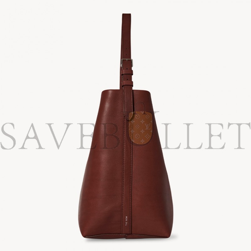 THE ROW MEDIUM NS SHOULDER BAG IN LEATHER COGNAC W1588L72CGNPL （33*28*15cm)