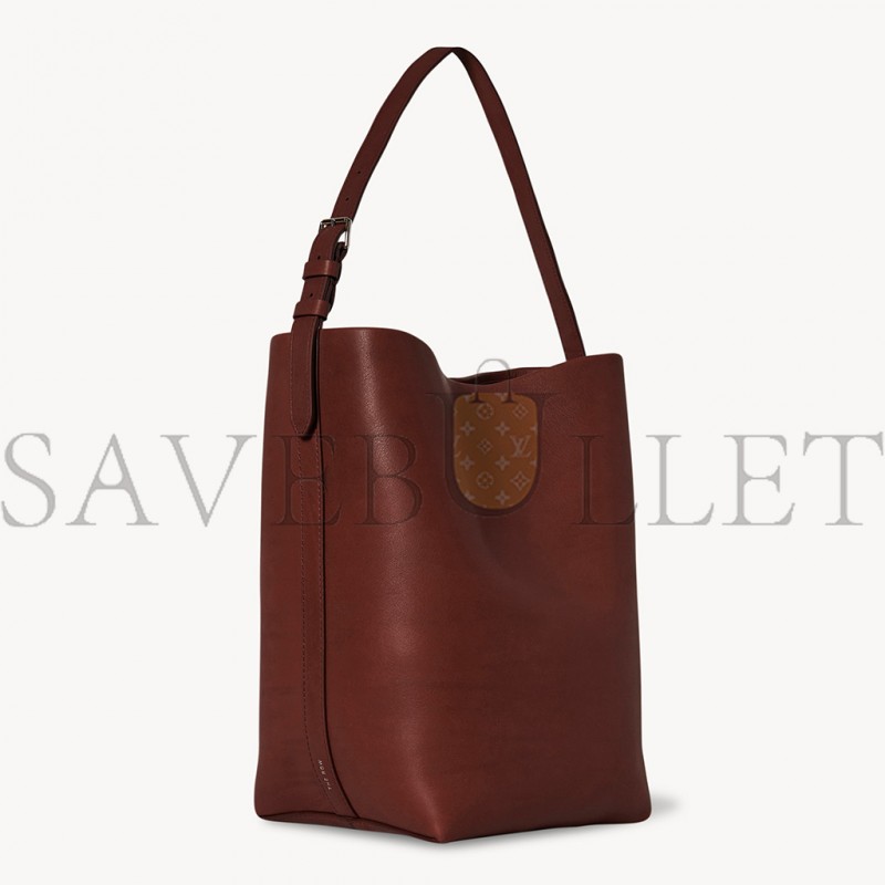 THE ROW MEDIUM NS SHOULDER BAG IN LEATHER COGNAC W1588L72CGNPL （33*28*15cm)