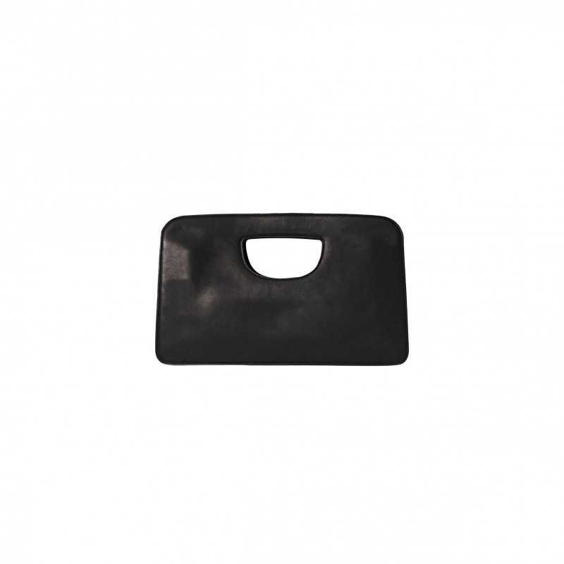 THE ROW EW AUSTIN BAG IN LEATHER BLACK W1589L72BLPL (34*21*8cm)