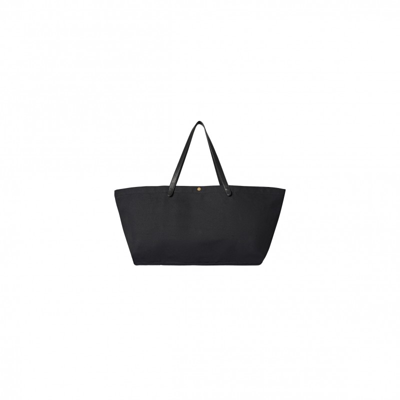 THE ROW XL IDAHO BAG IN COTTON BLACK W1592W253BLSG (52*30*23cm)