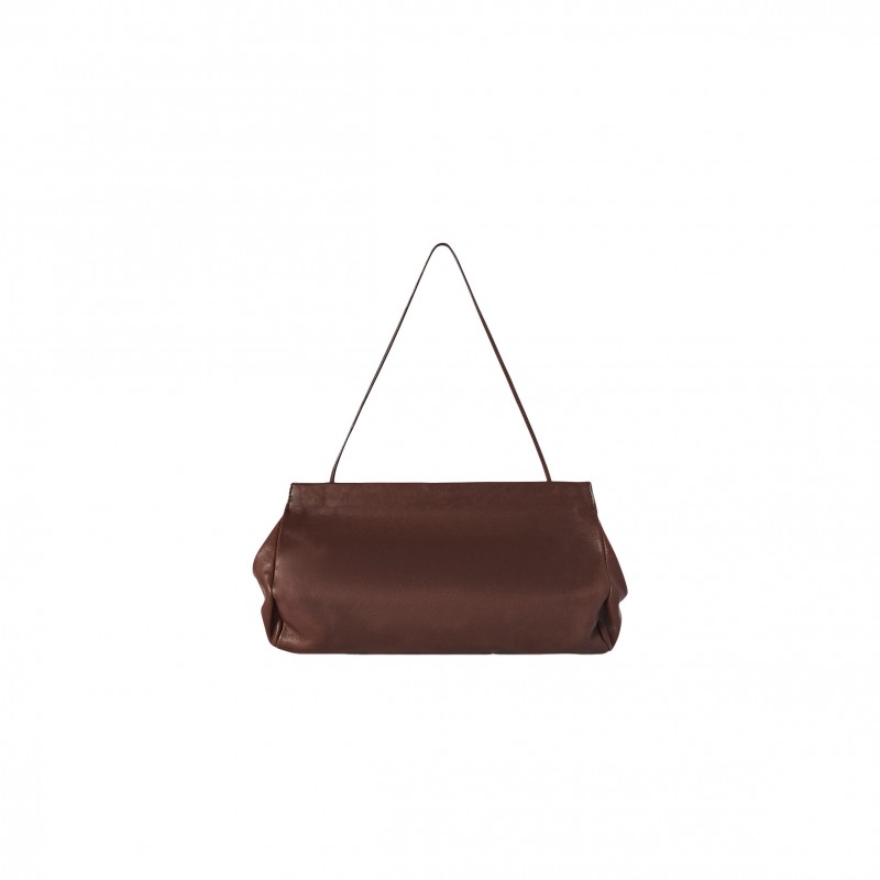 THE ROW ABBY BAG IN LEATHER CHOCOLATE W1605L114CHPLD (27*14*4cm) THE ROW ABBY BAG IN LEATHER CHOCOLATE W1605L114CHPLD (27*14*4cm)