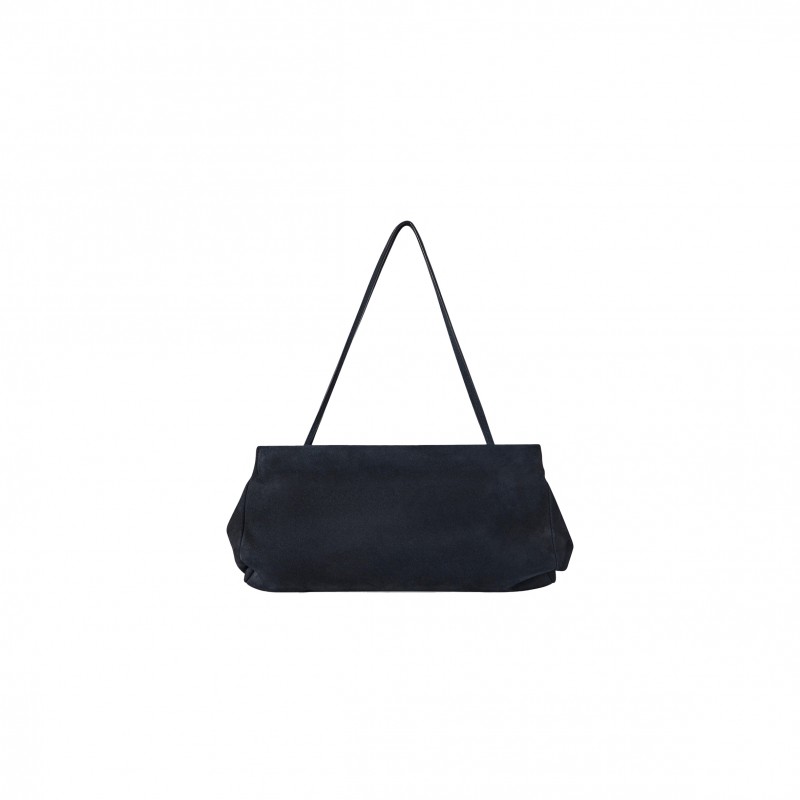 THE ROW ABBY BAG IN SUEDE DARK NAVY W1605L28DNPLD (27*14*4cm)