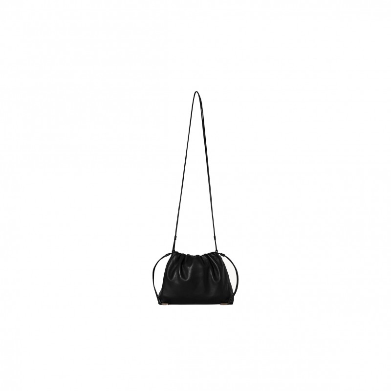 THE ROW ANGY BAG IN LEATHER BLACK W1620L108BAG (30*21*7cm)