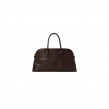 THE ROW EW MARGAUX BAG IN LEATHER DARK CHOCOLATE W1629L72DCAS (44*28*12cm)