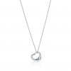 TIFFANY  ELSA PERETTI® OPEN HEART PENDANT IN PLATINUM WITH SAPPHIRES, 16 MM