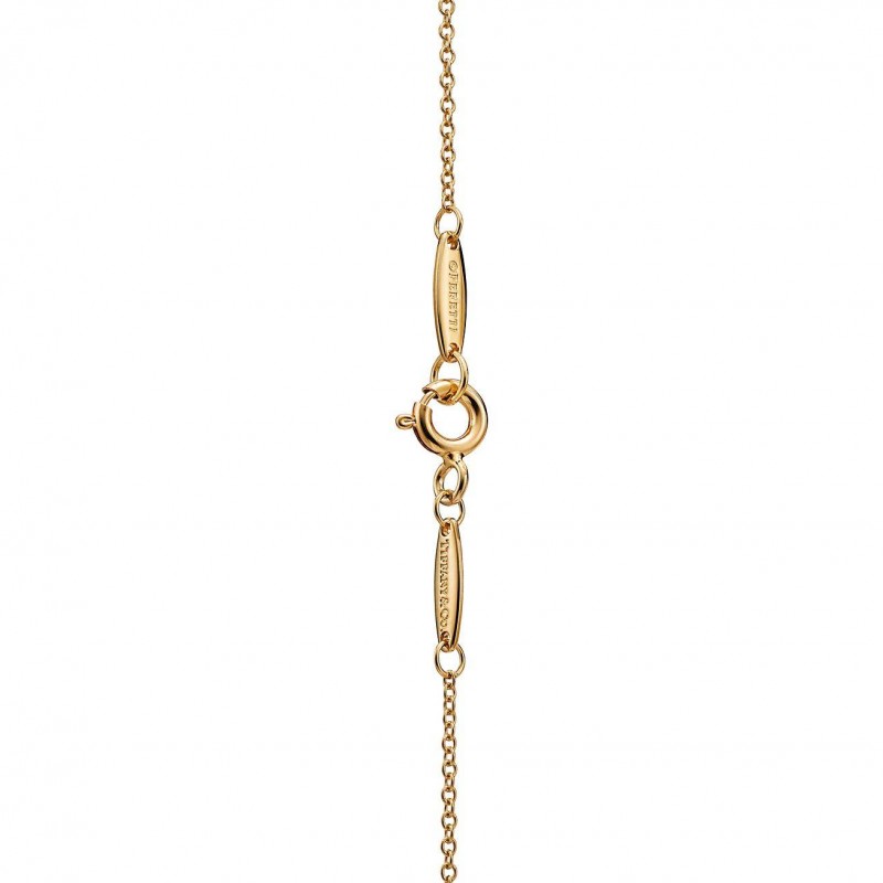 TIFFANY  ELSA PERETTI® DIAMONDS BY THE YARD® SINGLE DIAMOND PENDANT IN YELLOW GOLD