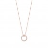 Tiffany T Diamond Pendant in 18k Rose Gold with a Baguette Diamond