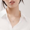 Tiffany T Diamond Pendant in 18k Rose Gold with a Baguette Diamond