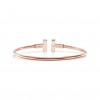 TIFFANY T WIRE BRACELET IN ROSE GOLD WITH MOTHER-OF-PEARL