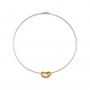 TIFFANY ELSA PERETTI® BEAN® DESIGN WIRE NECKLACE IN YELLOW GOLD, 20 MM