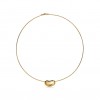 TIFFANY ELSA PERETTI® BEAN® DESIGN WIRE NECKLACE IN YELLOW GOLD, 20 MM