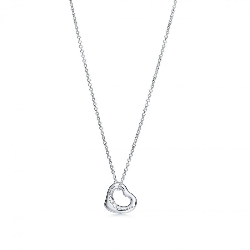 TIFFANY  ELSA PERETTI® OPEN HEART PENDANT IN SILVER, 11 MM