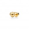 TIFFANY ELSA PERETTI® BEAN® DESIGN EARRINGS IN YELLOW GOLD WITH PAVÉ DIAMONDS, 9 MM