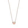 TIFFANY ELSA PERETTI® BEAN® DESIGN PENDANT IN ROSE GOLD WITH PAVÉ DIAMONDS, 6.5 MM