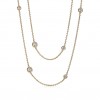 TIFFANY  ELSA PERETTI® DIAMONDS BY THE YARD® SPRINKLE NECKLACE IN YELLOW GOLD WITH DIAMONDS