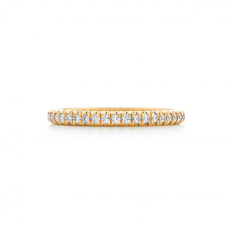 TIFFANY SOLESTE® FULL ETERNITY RING IN PLATINUM WITH DIAMONDS