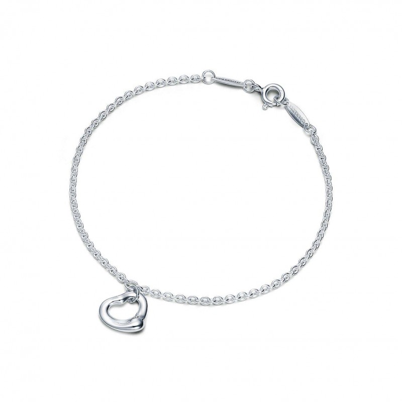 TIFFANY  ELSA PERETTI® OPEN HEART BRACELET IN SILVER, 11 MM