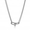 TIFFANY HARDWEAR LINK PENDANT IN WHITE GOLD WITH PAVÉ DIAMONDS