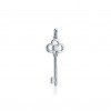 TIFFANY KEYS CROWN KEY IN WHITE GOLD WITH DIAMONDS, 1.5 TIFFANY KEYS CROWN KEY IN WHITE GOLD WITH DIAMONDS, 1.5
