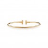 Tiffany T Narrow Wire Bracelet in 18k Gold