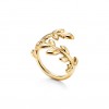 TIFFANY  PALOMA PICASSO® OLIVE LEAF BYPASS RING IN YELLOW GOLD