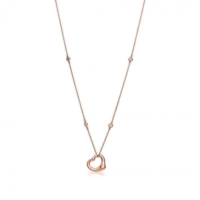 TIFFANY  ELSA PERETTI® DIAMONDS BY THE YARD® OPEN HEART PENDANT