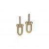 TIFFANY HARDWEAR LINK EARRINGS IN WHITE GOLD WITH PAVÉ DIAMONDS