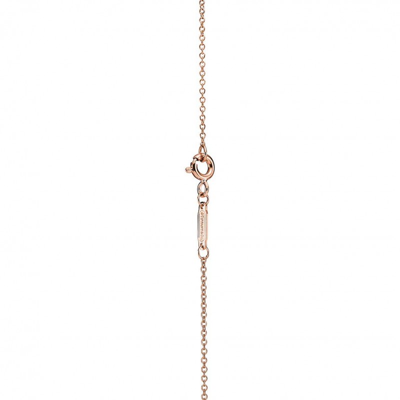 TIFFANY RETURN TO TIFFANY® DOUBLE HEART TAG PENDANT IN ROSE GOLD, MINI