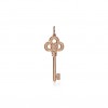 TIFFANY KEYS MINI CROWN KEY PENDANT IN 18K GOLD WITH DIAMONDS