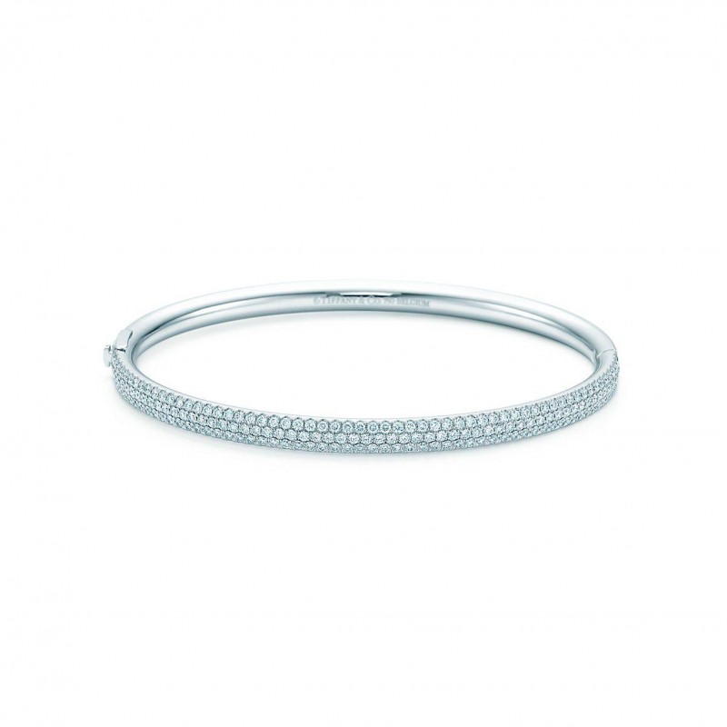 TIFFANY METRO THREE-ROW HINGED BANGLE