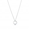 TIFFANY T PENDANT IN 18K WHITE GOLD WITH A BAGUETTE DIAMOND