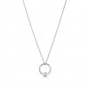 TIFFANY T PENDANT IN 18K WHITE GOLD WITH A BAGUETTE DIAMOND