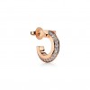 TIFFANY T T1 HOOP EARRINGS IN ROSE GOLD WITH DIAMONDS