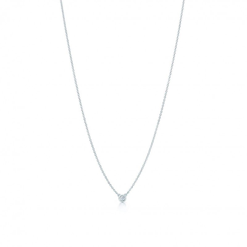 TIFFANY  ELSA PERETTI® DIAMONDS BY THE YARD® SINGLE DIAMOND PENDANT IN SILVER