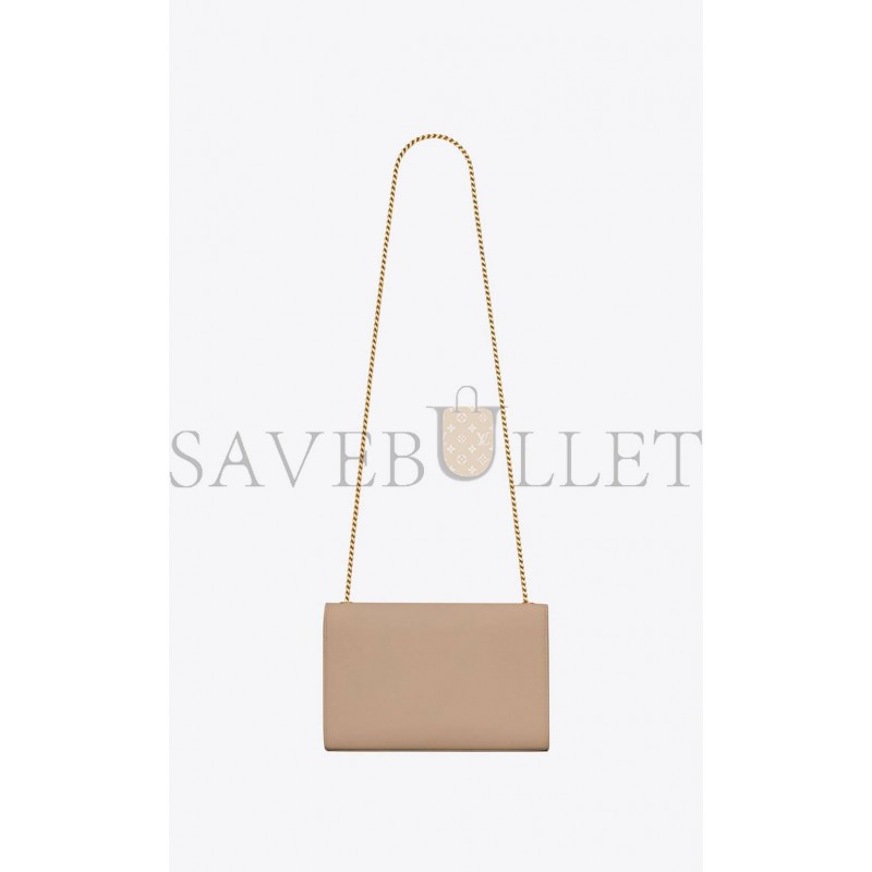 YSL KATE MEDIUM CHAIN BAG IN GRAIN DE POUDRE EMBOSSED LEATHER 364021BOW0J2721 (24*14.5*5.5cm)