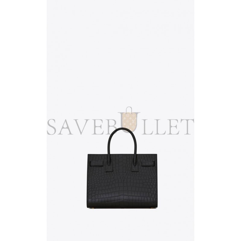 YSL SAC DE JOUR BABY IN CROCODILE-EMBOSSED MATTE LEATHER 421863DZEAW1000 (26*20.5*12.5cm)