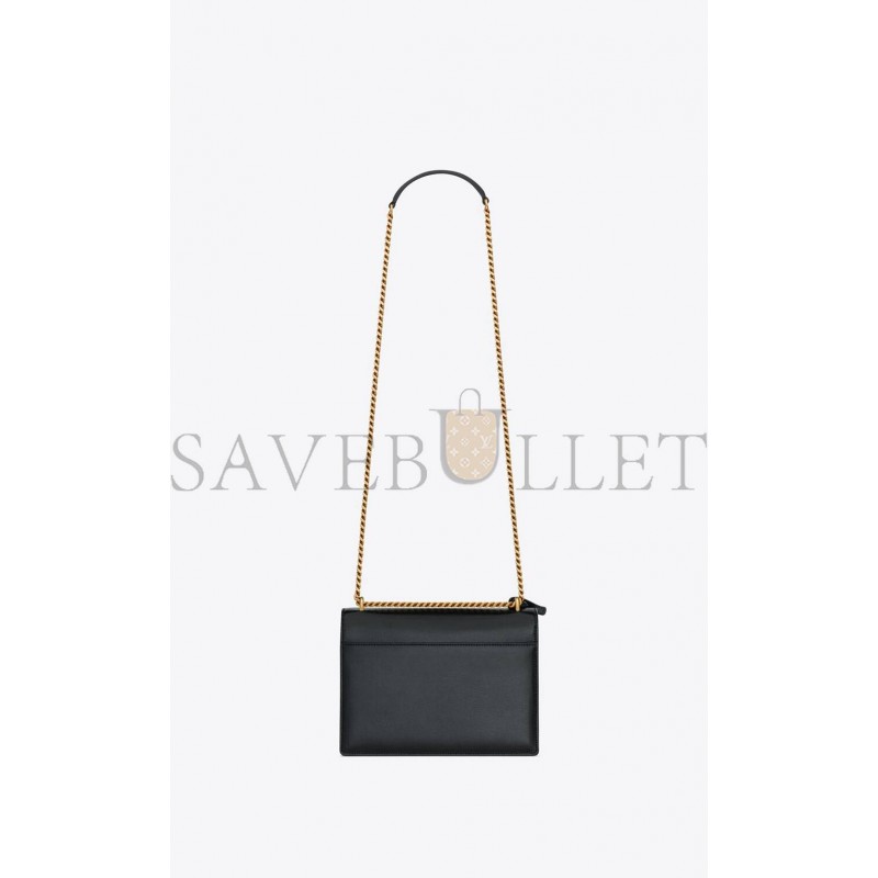 YSL SUNSET MEDIUM CHAIN BAG IN SMOOTH LEATHER 442906D42EW1089 (22*16*6.5cm)