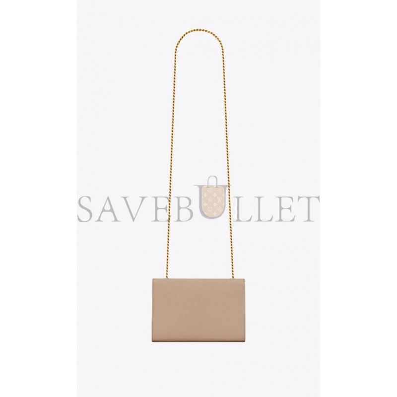 YSL KATE SMALL CHAIN BAG IN GRAIN DE POUDRE EMBOSSED LEATHER 469390BOW012721 (20*12.5*5cm)