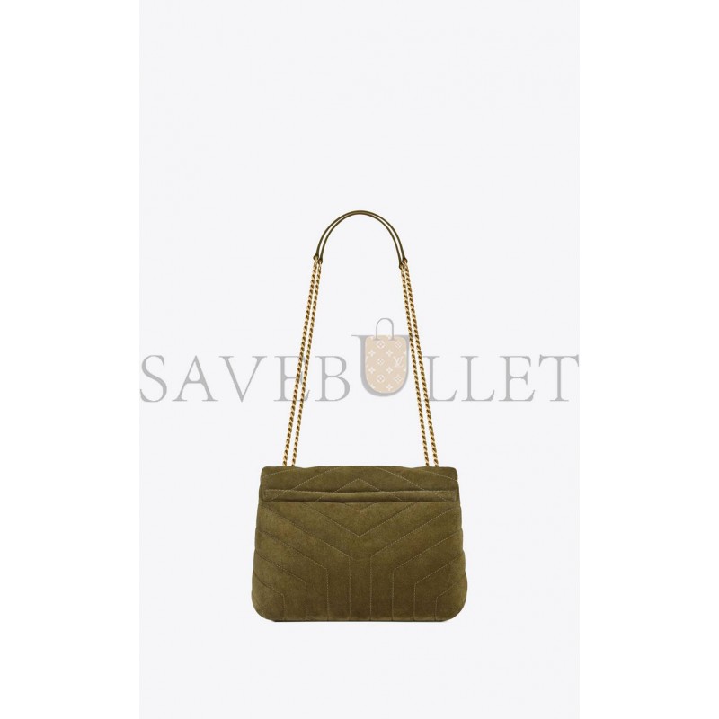 YSL LOULOU SMALL IN QUILTED &QUOT;Y&QUOT; SUEDE 4946991U8673206 (23*17*9cm)